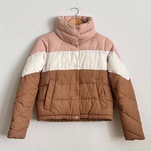 Abercrombie & Fitch Mini Colorblock Puffer Jacket